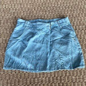 All Saints Blue Skater Mini Skirt Casual